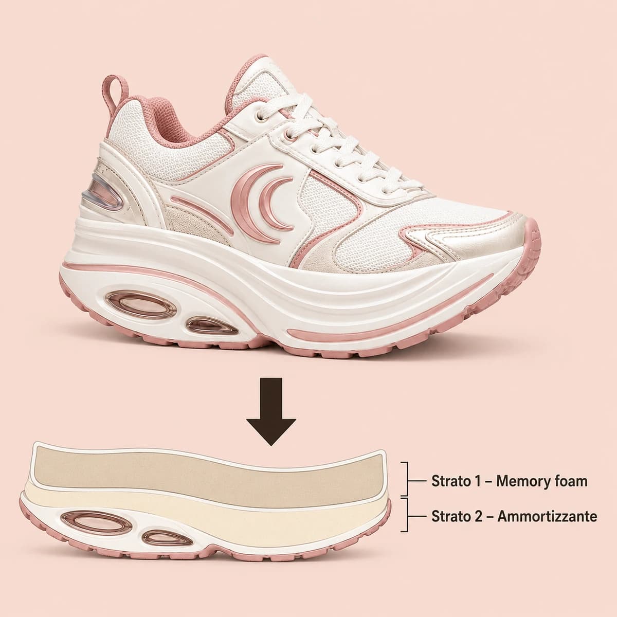 Soletta memory anatomica Orelune